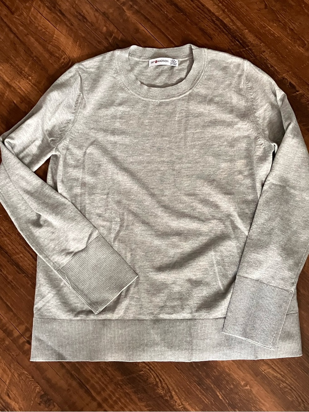 NWOT 89th & Madison Light Gray Crewneck Sweater